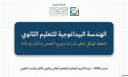 نظام الدراسة بالسلك الاعدادي والسلك الثانوي