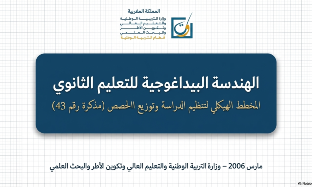 نظام الدراسة بالسلك الاعدادي والسلك الثانوي